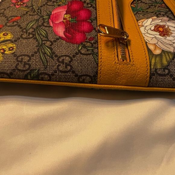 Ophidia Floral GG Supreme Large Clutch Bag - Picture 10 of 14